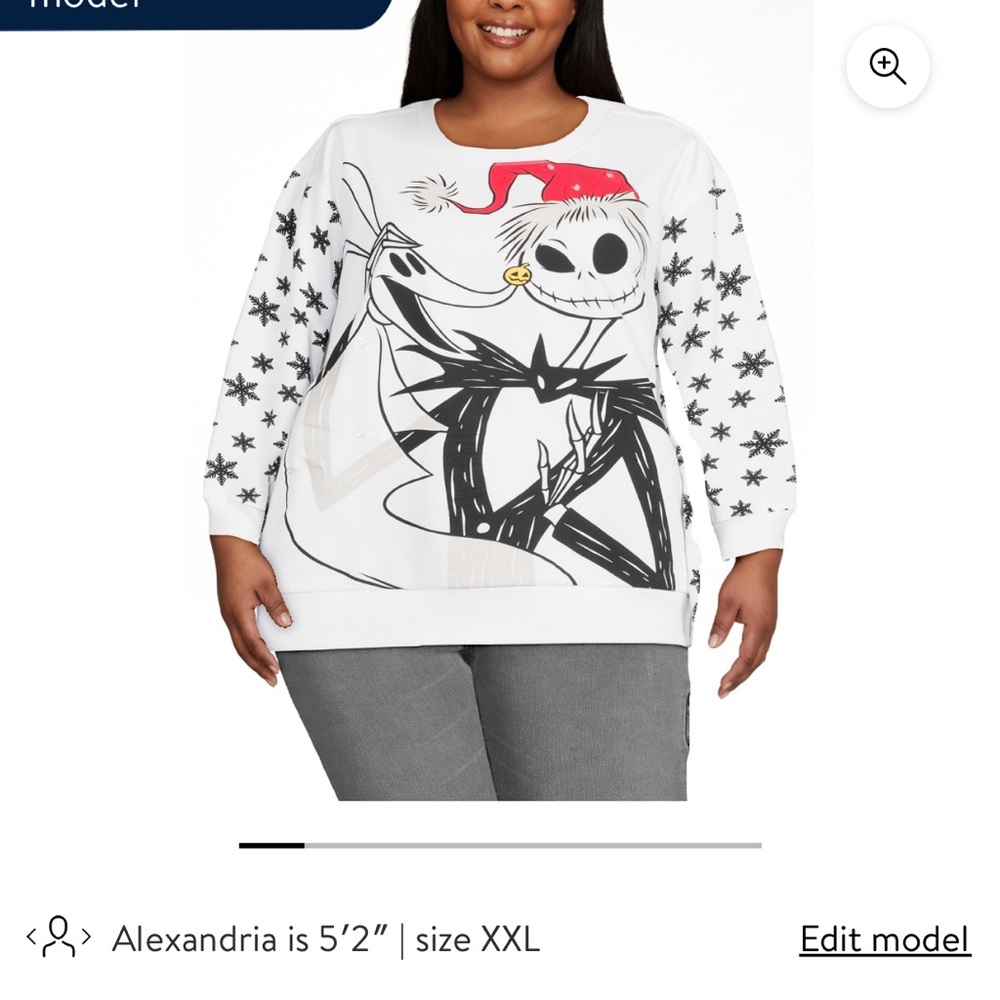 NWT Nightmare Before Christmas Light-Up Sweatshirt sz. 3Xl & leggings.